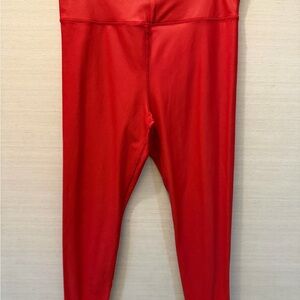 ZYIA Metallic Red High-Waist Leggings